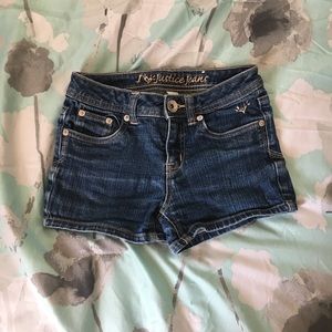 Girls jean shorts